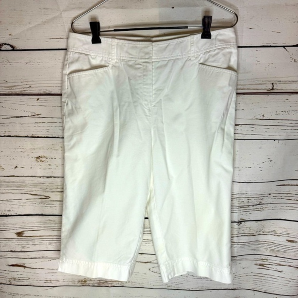 Lafayette 148 New York Bermuda White Shorts Size 10